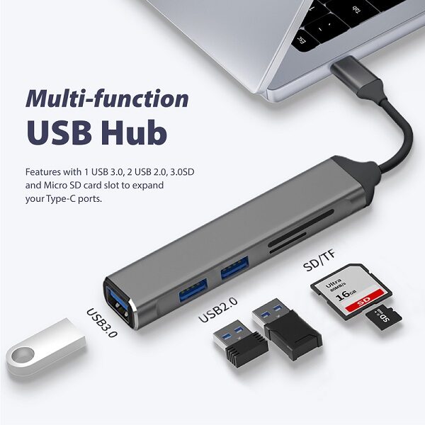 ITHB027 – 3 USB PORT + SD & MICRO SD PORT HUB