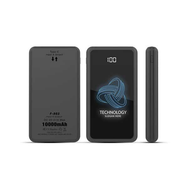 ITPB071 – 10000mAh Power Bank with LED Logo