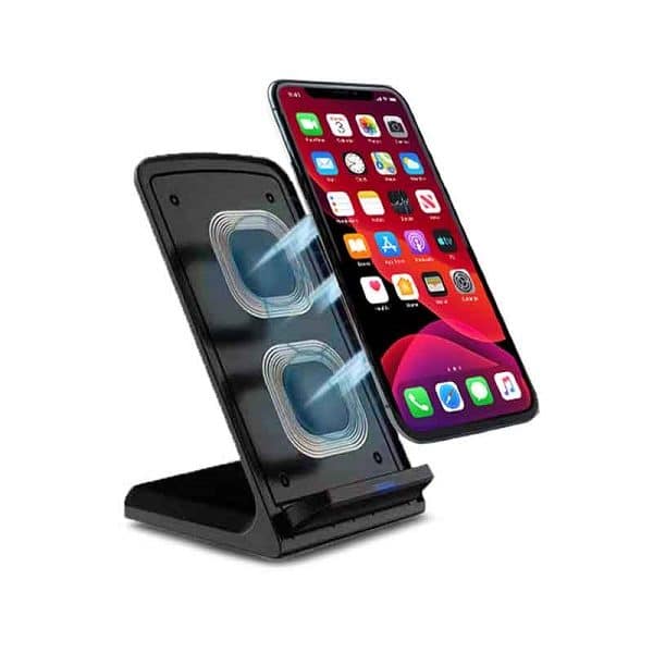 ITOT036 – MOBILE STAND 10W FAST CHARGE With Dual Coil Wireless Charger