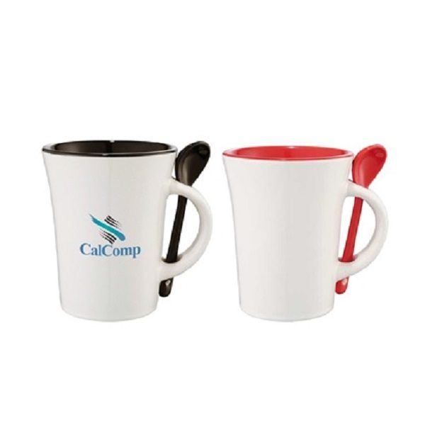 DWMU084 – Ceramic Mug with Spoon
